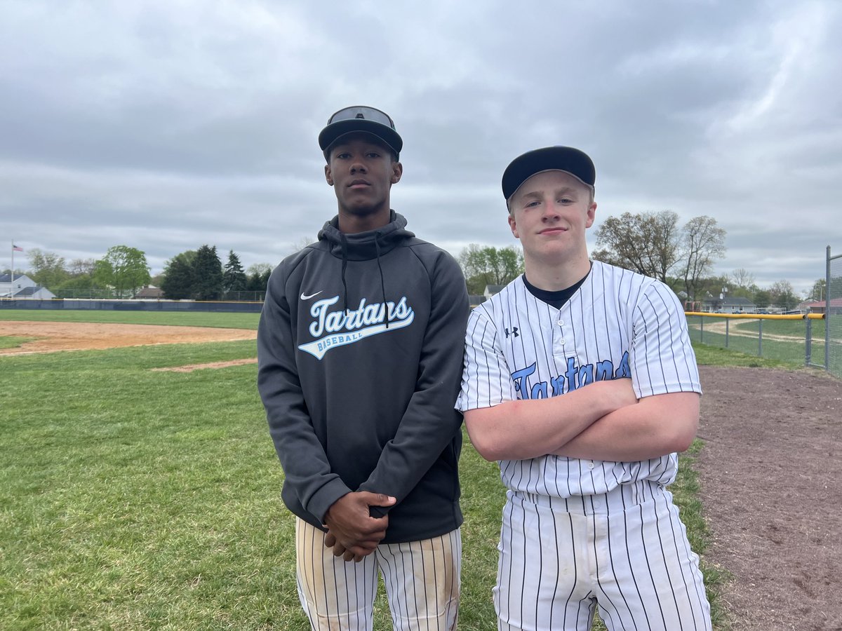 Huge day for these 2 Tartans win over Cumberland. Kory was 2/3 on the day and had the key defensive play in the top of the 7th throwing out a runner at the plate.Soph Ian Robeson had the walk off hit in the 7th driving in a pair. ⁦@kminnicksports⁩ ⁦@TWIBaseballSJ⁩
