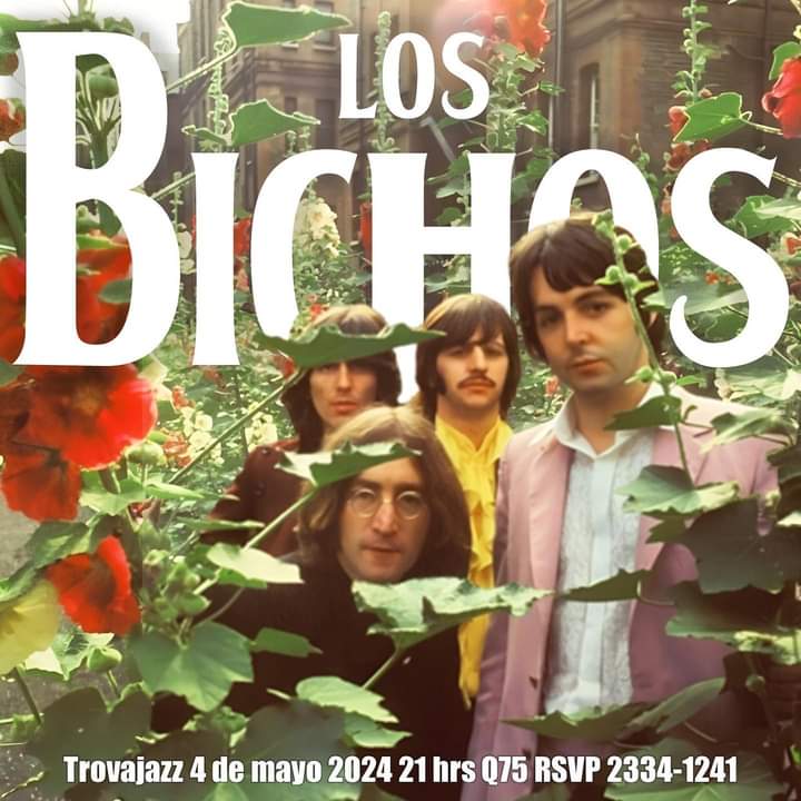 losbichosgt's tweet photo. ii PRÓXIMO CONCIERTO !!
Sábado 4 de mayo 
Lugar : @trovajazz 
Admisión: Q75 
Reservación: 2334-1241 📞
#losbichoslovelyfanstributeband
#withthelittlehelpfrommyfriends https://t.co/vrbShqtLi3