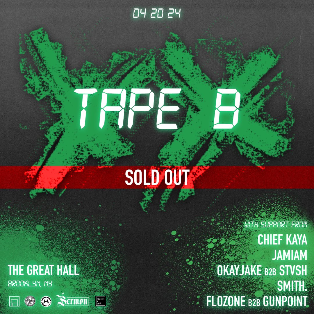 brooklyn ! due to visa issues @torchadub is unable to make it this saturday. in his place i’m excited to join @gunpointmusic for our first ever b2b !