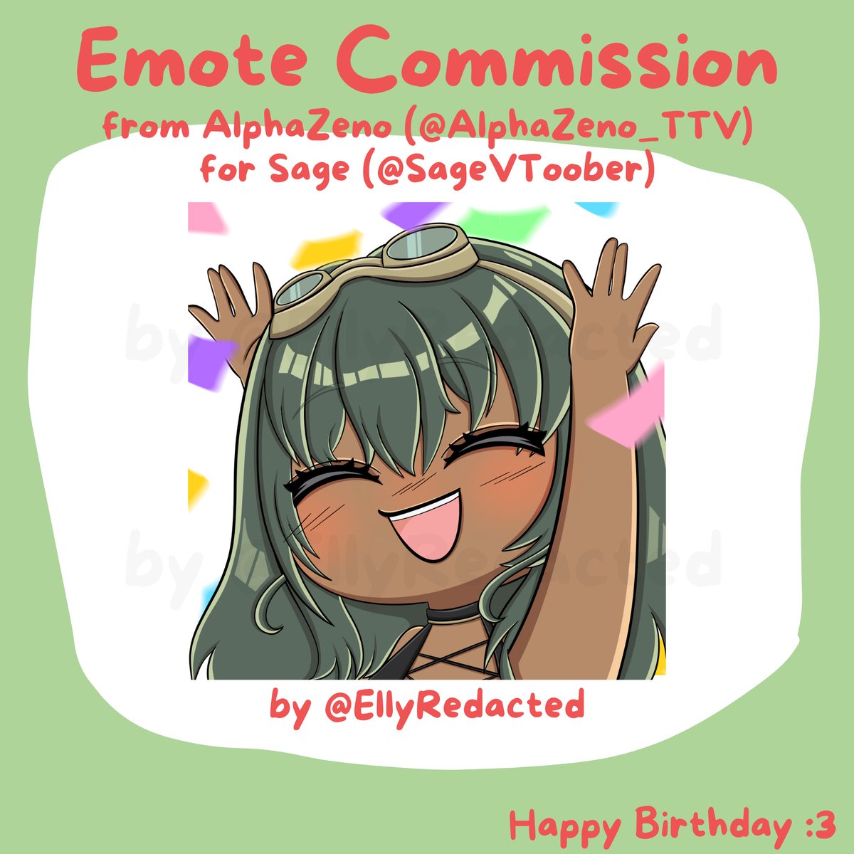 EllyRedacted's tweet image. This cute ǝɯoʇǝ ɔoɯɯıssıou was request by @AlphaZeno_TTV for the lovely @SageVToober &apos;s birthday!💜 I hope she had an amazing day! ٩(◕‿◕)۶

#docart