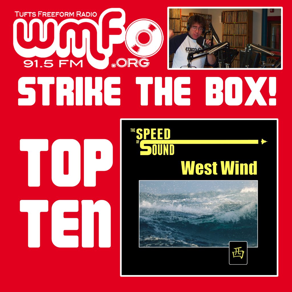 Strike The Box has The Speed Of Sound's new single 'West Wind' (out now: orcd.co/speedofsound-ww)  on the playlist and in the Top 10! Hear Chris Major's show at:
facebook.com/groups/1825043…
#WMFO #StrikeTheBox #TheSpeedOfSound #IndieRock #GaragePsych #UKRock #IndiePop #BigStirRecords