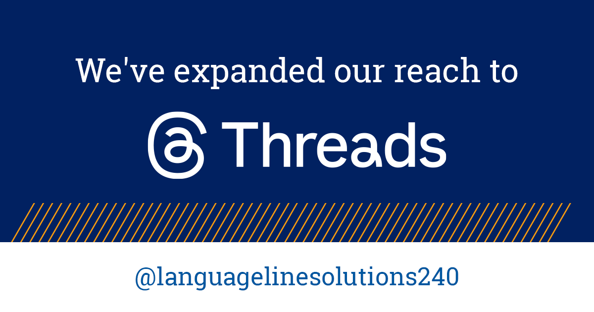 📢 Exciting Announcement! 🌍 We've expanded our reach to Threads. We invite you to join our vibrant community where we're dedicated to sharing the latest updates on language access. threads.net/@languagelines… #LanguageAccess #ThreadsCommunity #Innovation