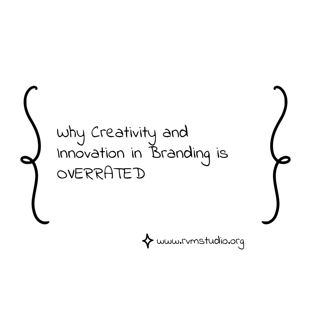 Just kidding! 😜 Creativity & innovation are game-changers in branding and marketing. They transform the mundane into the extraordinary! 🚀 Need a fresh perspective? 🌐 Visit rvmstudio.org #InnovativeBranding #CreativeMarketing #GrowthMindset #RVMStudio