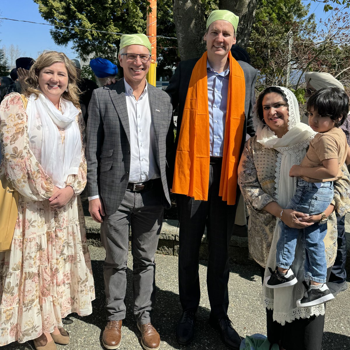 Today Mayor Siemens and Councillors Driessen, Chahal and Warkentin (not pictured) visited Abbotsford’s historic Gur Sikh Temple, where Premier Eby proclaimed April to be Sikh Heritage Month.