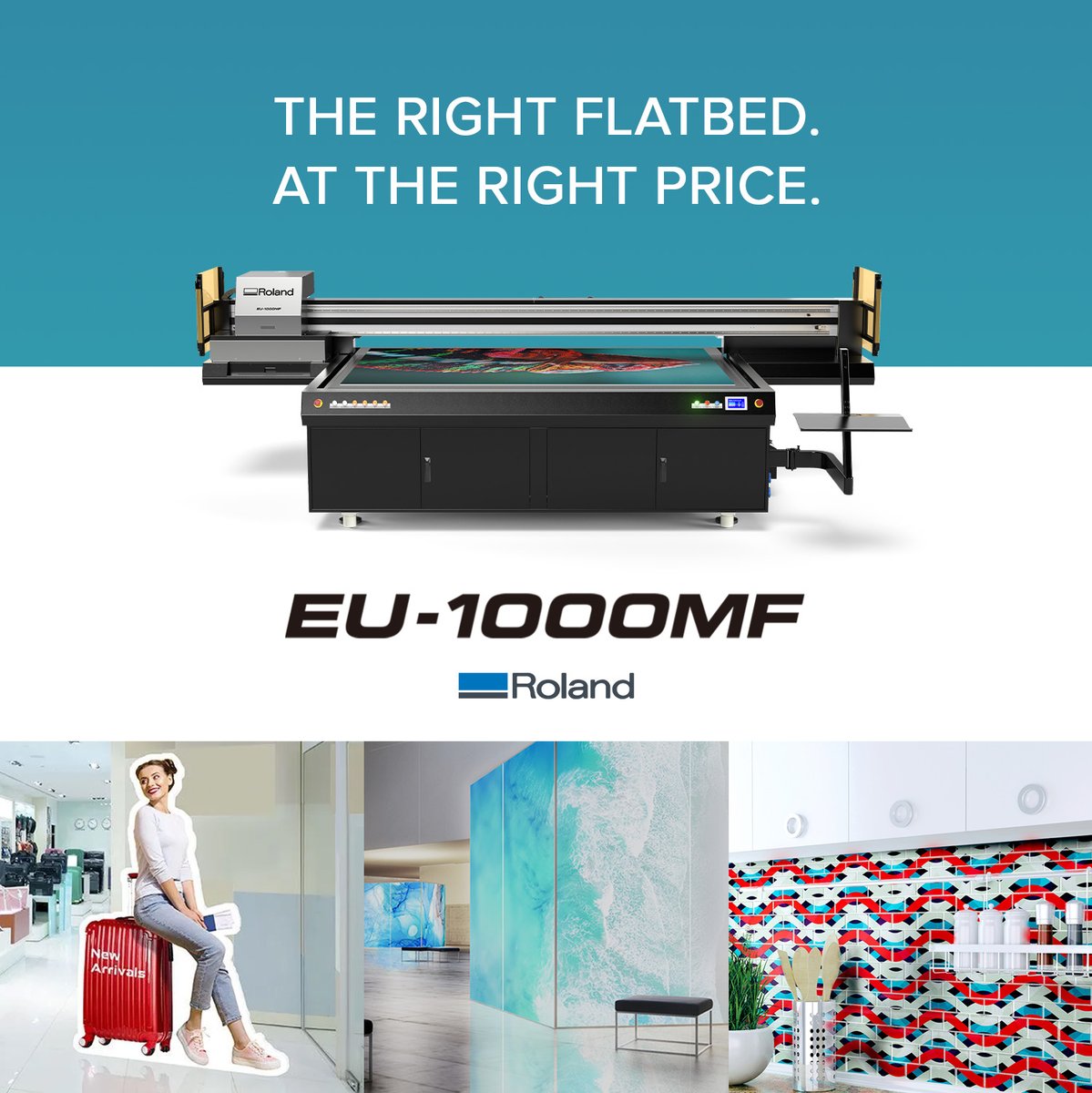 When it comes to crafting impactful signs, whether it's for events or billboards, rely on the EU-1000MF UV flatbed printer to breathe life into your vibrant ideas on a large scale. ow.ly/7t4t50RjuCE #UVprint #flatbed #UVPrinter