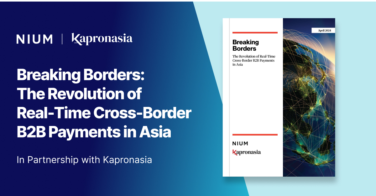 Nium and @Kapronasia just launched a new white paper that addresses cross-border B2B payment challenges, current initiatives, and the important role of intermediaries. Download here: nium.com/newsroom/nium-…