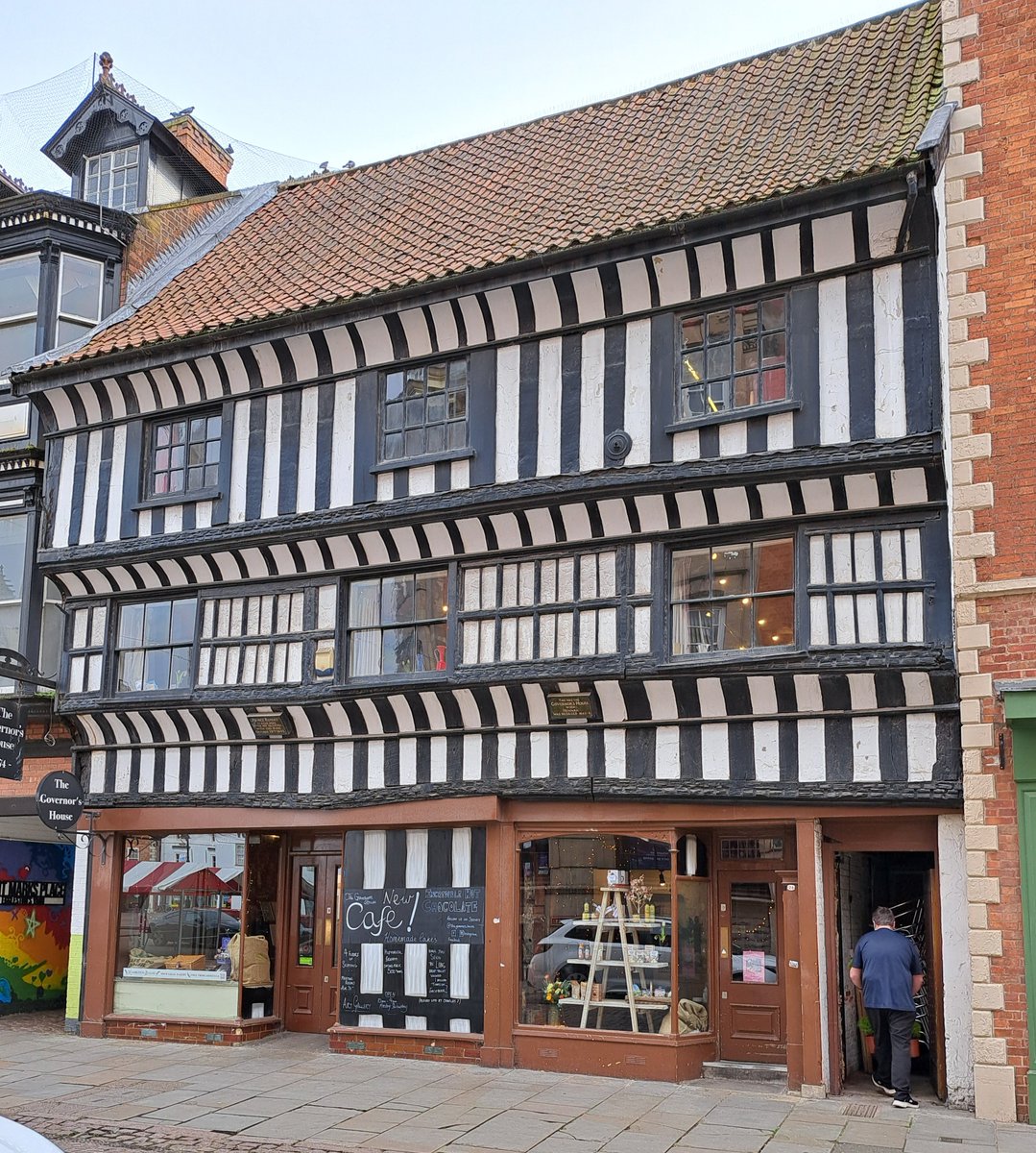 'Long-drop toilet viewed a million times,' says the new coffee shop, keen to attract trade to Newark's 'Governor's House' (in the Civil War). It was old then, having been built in 1474. Listed Grade I. The 15th-century garderobe is on the first floor.