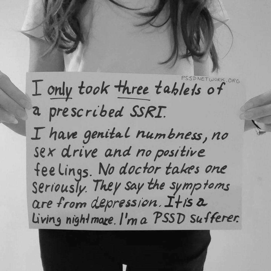 @calleymeans @drmarkhyman The FDA has known about the risk of SSRIs causing irreversible damage to sexual organs, the brain, and nervous system (#PSSD / @PSSDNetwork), since 1987, but patients still aren't being warned.