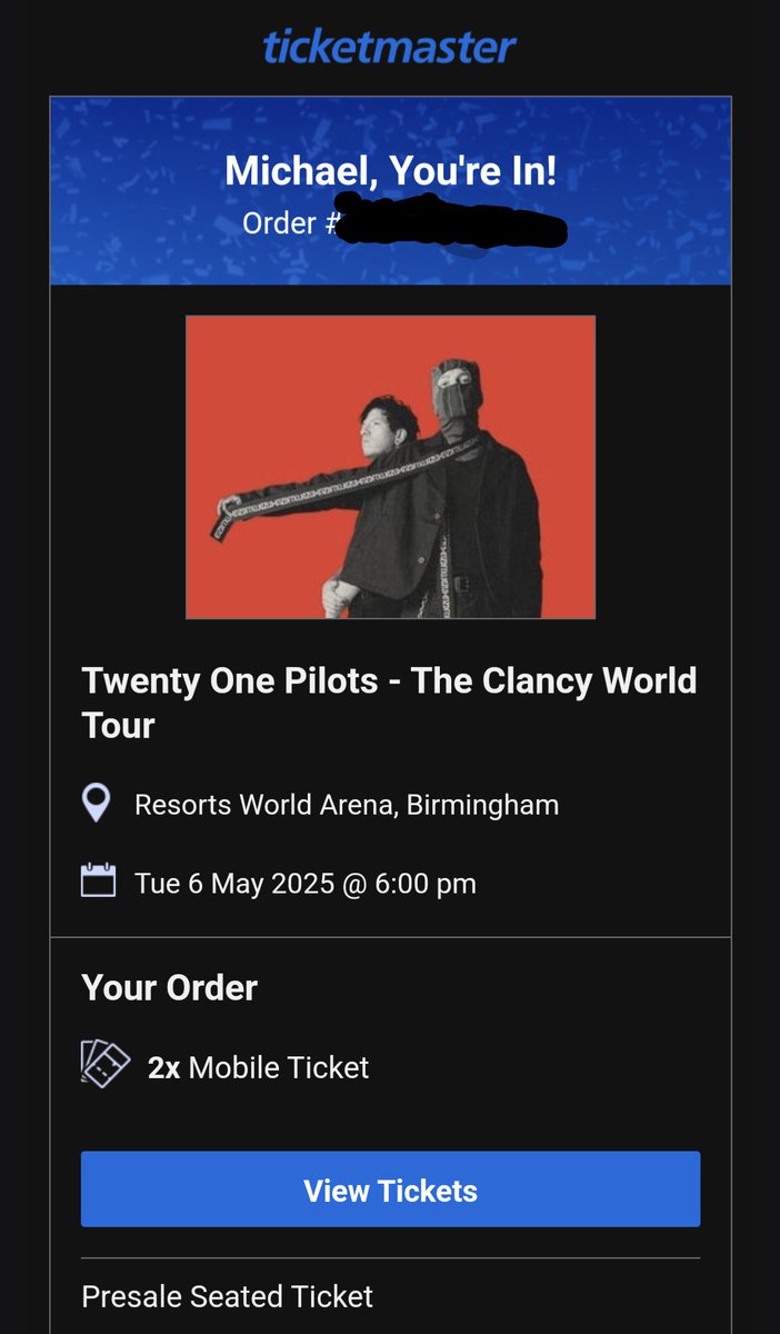 imarkstr's tweet photo. @tylerrjoseph Thought it would be an awesome experience to see @twentyonepilots in the UK as my wife and I celebrate our 20th anniversary THIS MAY with a trip across the pond. 😣 https://t.co/Z47kPDc9wf