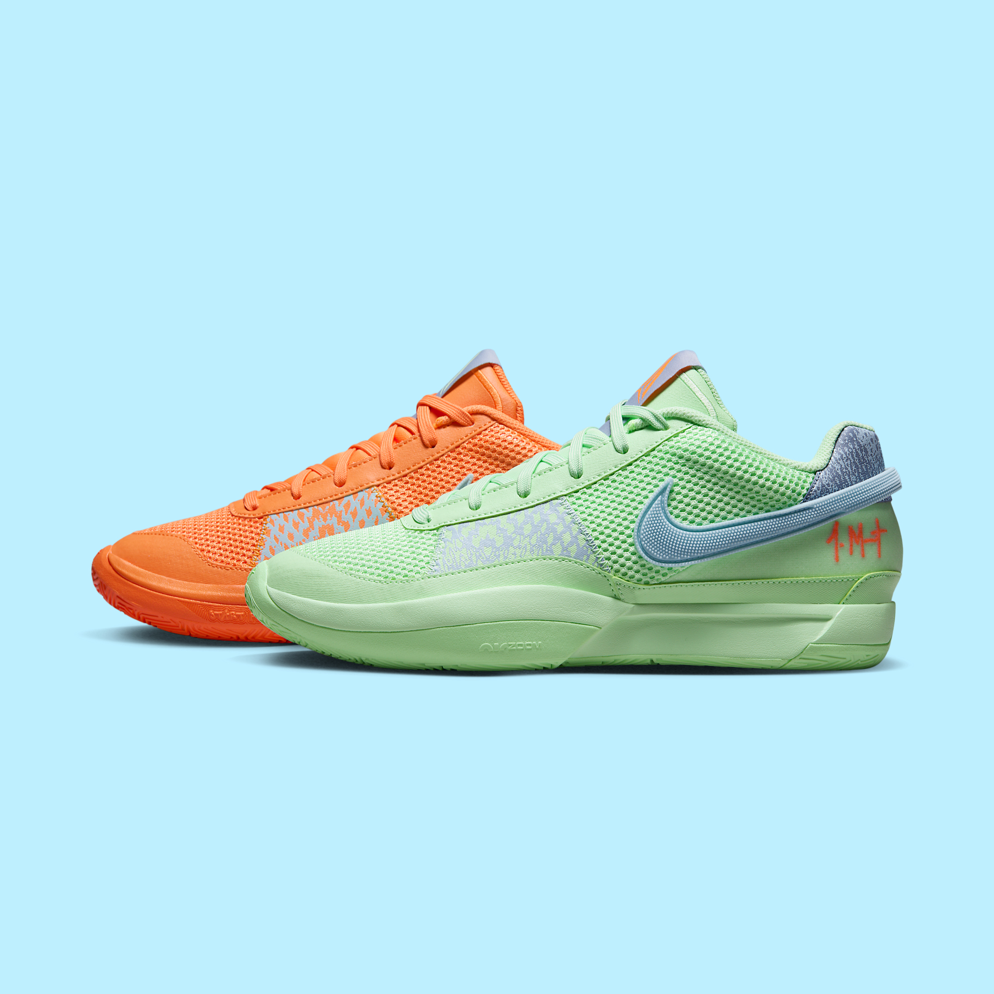 交渉可 Nike Ja1 Bright Mandarin Vapor Green Nike Ja 1 