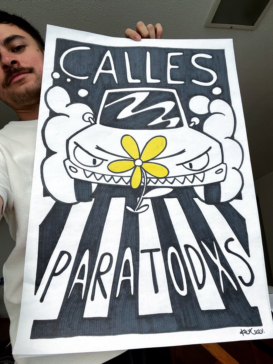 Dibujé un cartel. 🌼 #CallesParaTodxs
