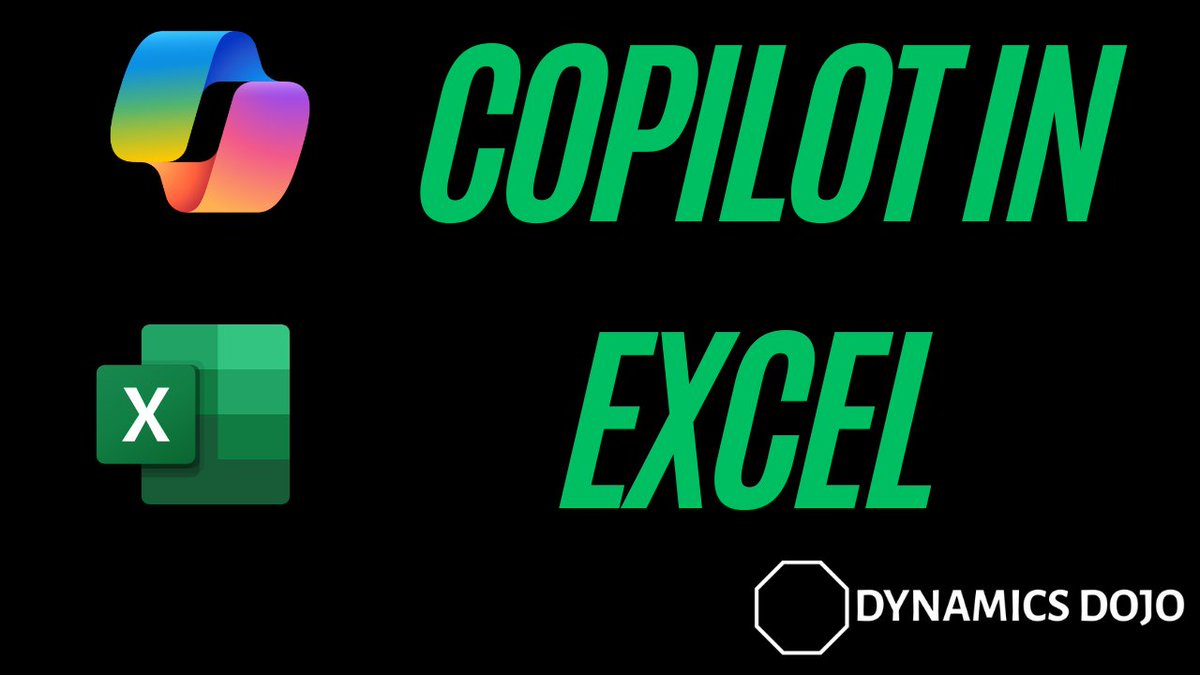 DynamicsDojo's tweet image. Want to know what Copilot features are available in Microsoft Excel?  Here you go.  
youtu.be/rMcDCA0M4U8
Hope you enjoy.  Subscribe to the channel for more content on all things Copilot, D365 and Power Platform.
#Microsoft #Copilot #Excel  #PowerPlatform