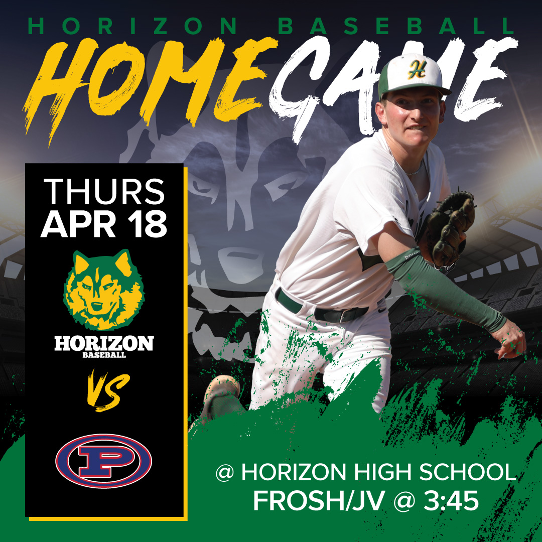 ⚾️ HOMEGAME! Horizon vs. Pinnacle HS 🎟️ FROSH @ 3:45PM 🎟️ JV @ 3:45PM Support your Huskies FROSH/JV Baseball Teams today at Horizon High School. 📍 5601 E Greenway Rd, Scottsdale, AZ 85254 Follow along on GC - linktr.ee/hhsbaseball