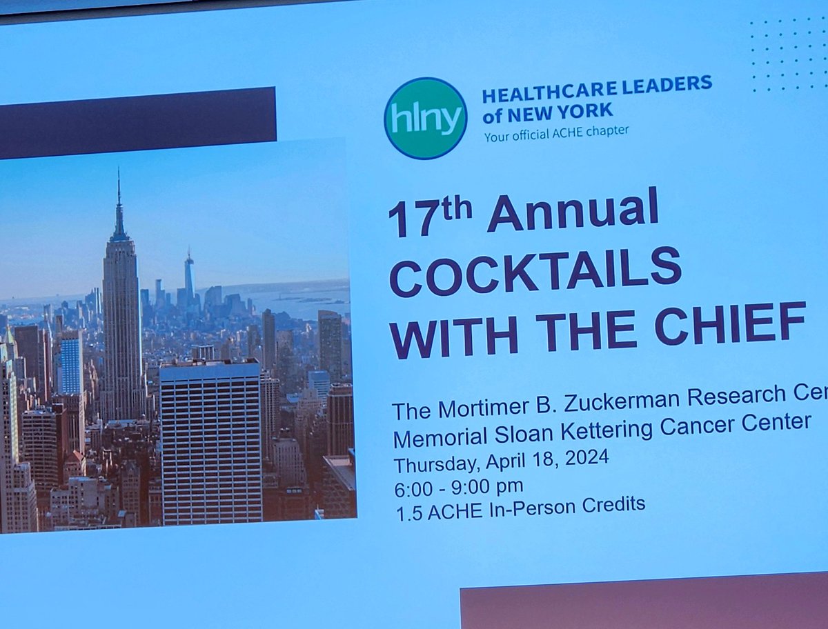 Healthcare leaders of New York Cocktails with the Chief