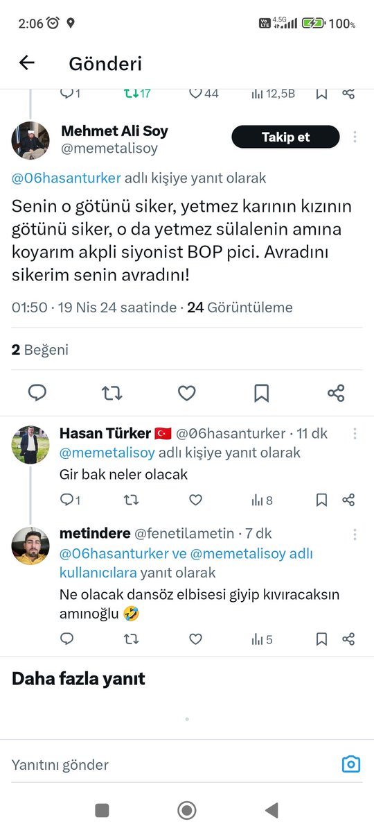 Şahsıma aileme ağza alınmayacak küfürler yağdıran bu iki a sosyal mahlukata gereğini lütfen yapın @SiberayEGM @EmniyetGM @adalet_bakanlik @TC_icisleri @AliYerlikaya @SiberDB 👇👇👇👇 @memetalisoy @fenetilametin