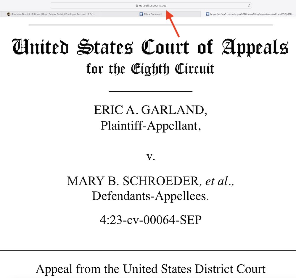 And if you try to have someone labeled mentally ill for holding that same opinion, tonight you're at the 8th Circuit and owe an Appellee Brief in a month.