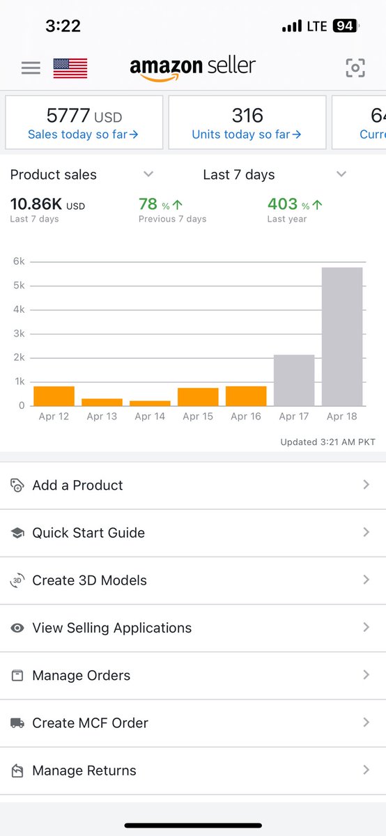 mirwaleed07's tweet image. Our client hit $5k in daily sales today for the first time! 

It all started from a $500 worth FREE AUDIT that we offer 🚀. 

Let’s scale! 

#amazon #amazonfba #amazonppc