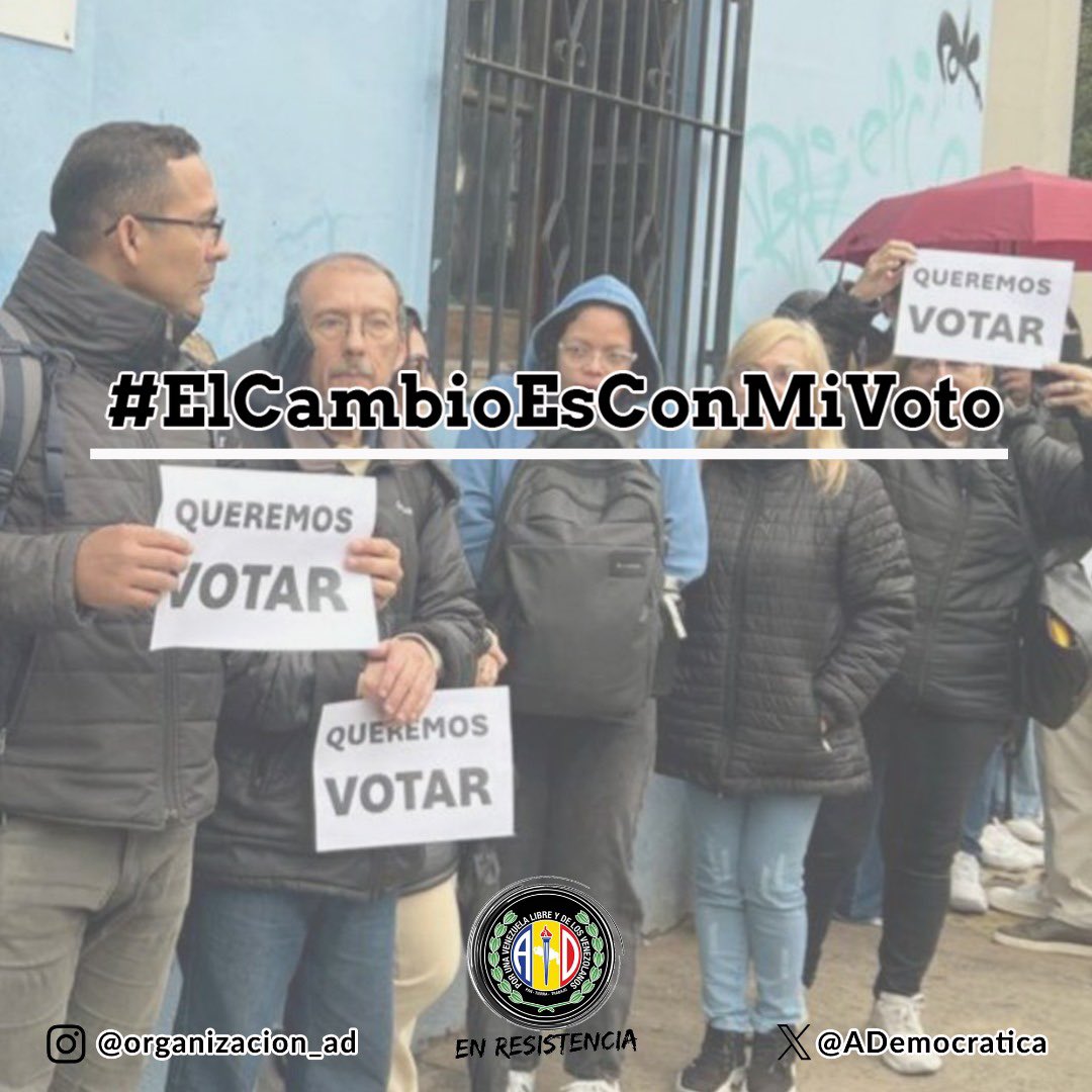En estas elecciones presidenciales en #Venezuela, no podemos permitirnos quedarnos al margen. Nuestra participación es crucial para construir un futuro democrático, todos somos parte del cambio social y político #ElCambioEsConMiVoto