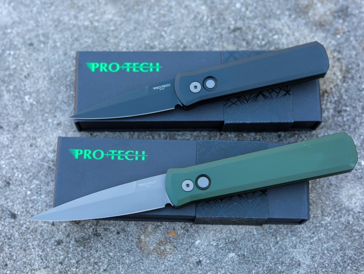 St. Nick's Knives (@stnicksknives) on Twitter photo #TacticalThursday with the <a href="/protechknives/">Pro-Tech Knives</a> Godfather & Godson! Check one out at our Athens store or over on our website linked in the page bio. #TacticalThursday with the <a href="/protechknives/">Pro-Tech Knives</a> Godfather & Godson! Check one out at our Athens store or over on our website linked in the page bio.
