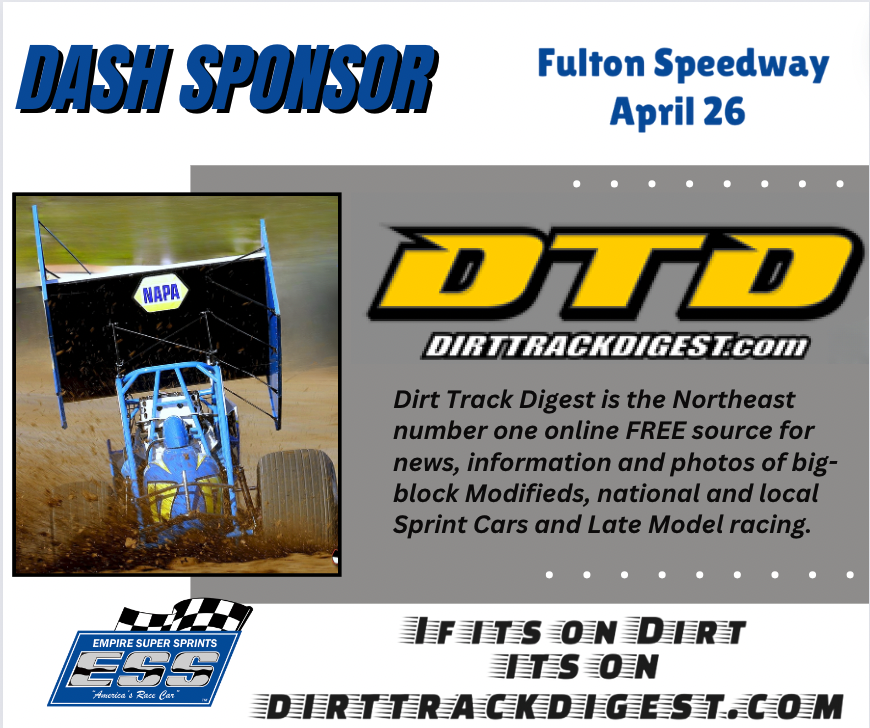 Thank you to @DirtTrackDigest for their support! @FultonSpeedway