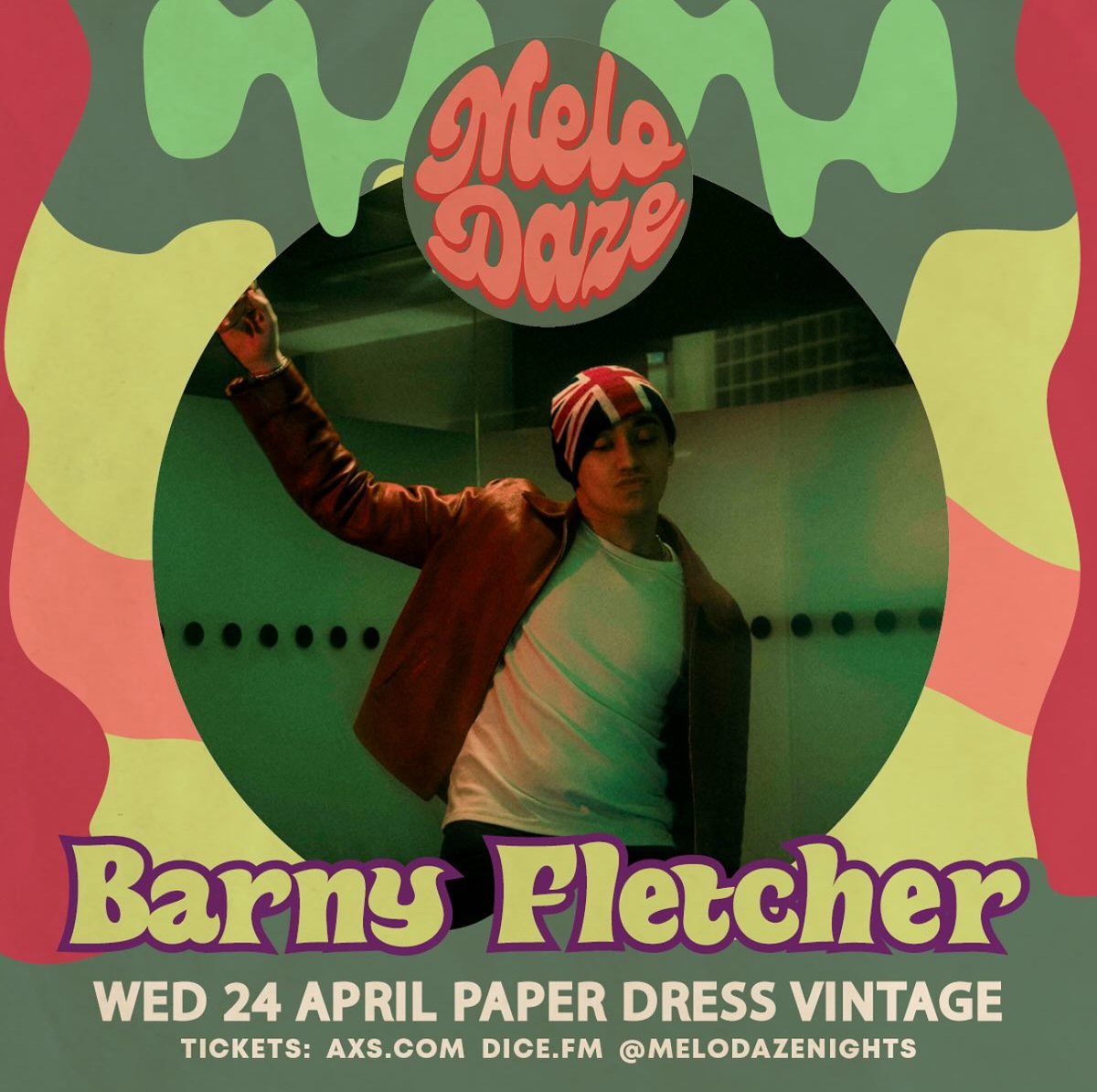 GuinRecords's tweet image. Seeing @BarnyFletcher perform live? That's something we wish we could do everyday! For fans in the UK don't miss the chance to see Barny take the Paper Dress Vintage stage on the 24th for @melodazenights