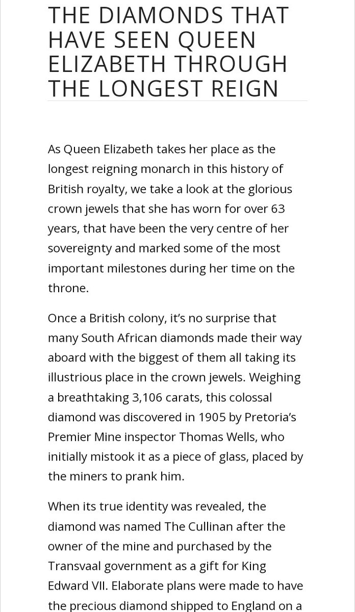 If the #BritishEmpire drained that much from India, imagine how much they wealth they siphoned off from the #AfricanContinent I think the stolen precious minerals alone wld surpass that value.The Cullinan diamond, 'The Great Star of Africa' is one of saddest stories.
#Colonialism