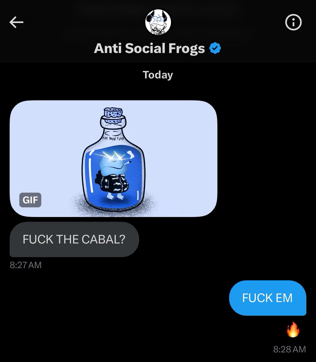 Look at me, I’m the cabal now 👀👈 @AntiSocialFrogs