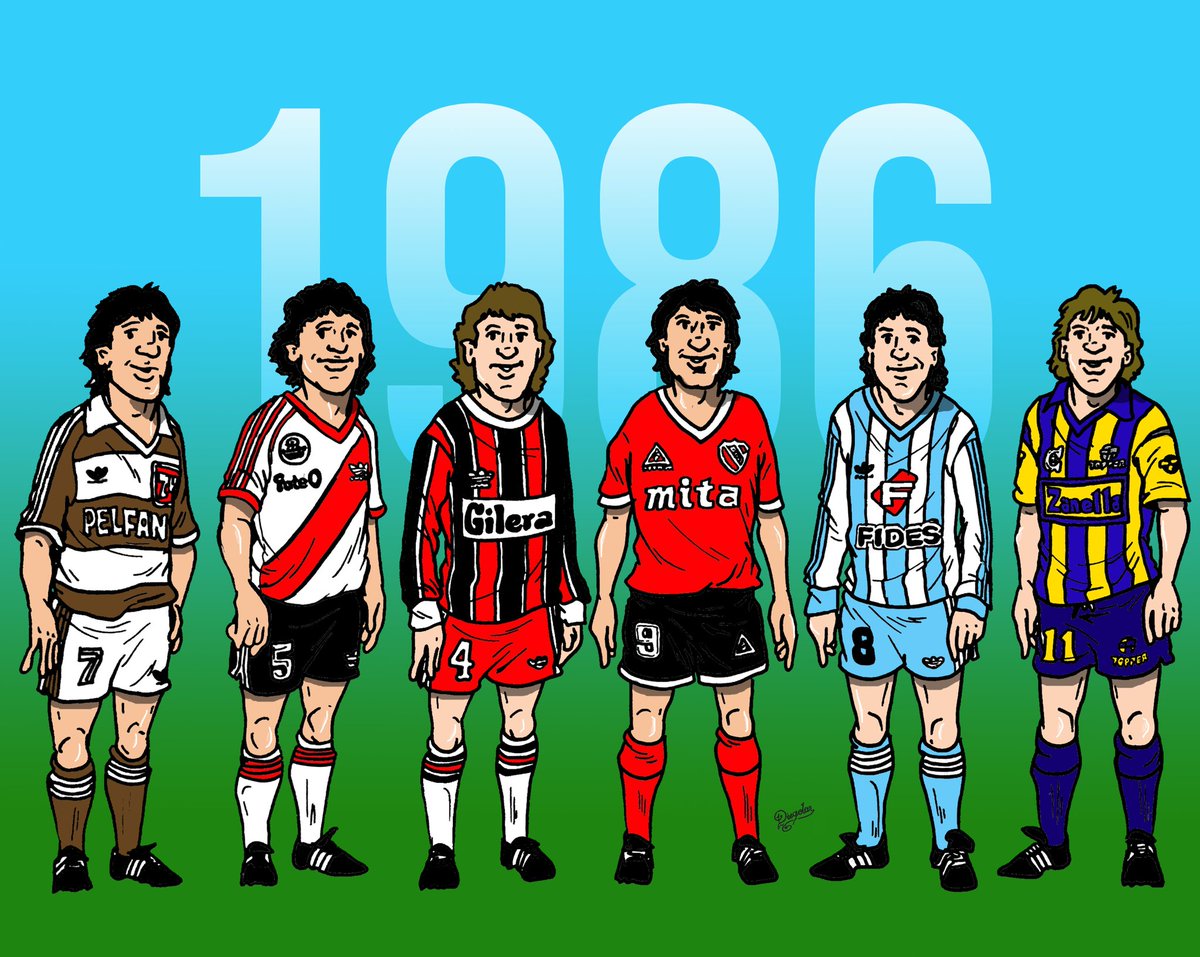 "MANTOS SAGRADOS"

La Historia de nuestro Fútbol a traves de sus camisetas
 
1986
1- Platense (Adidas)
2- River (Adidas)
3- Chacarita (Adidas)
4- Independiente (Le Coq)
5-  Racing (Adidas)
6-  Central (Topper)

#Platense #River #Chacarita #independiente #Racing #RosarioCentral