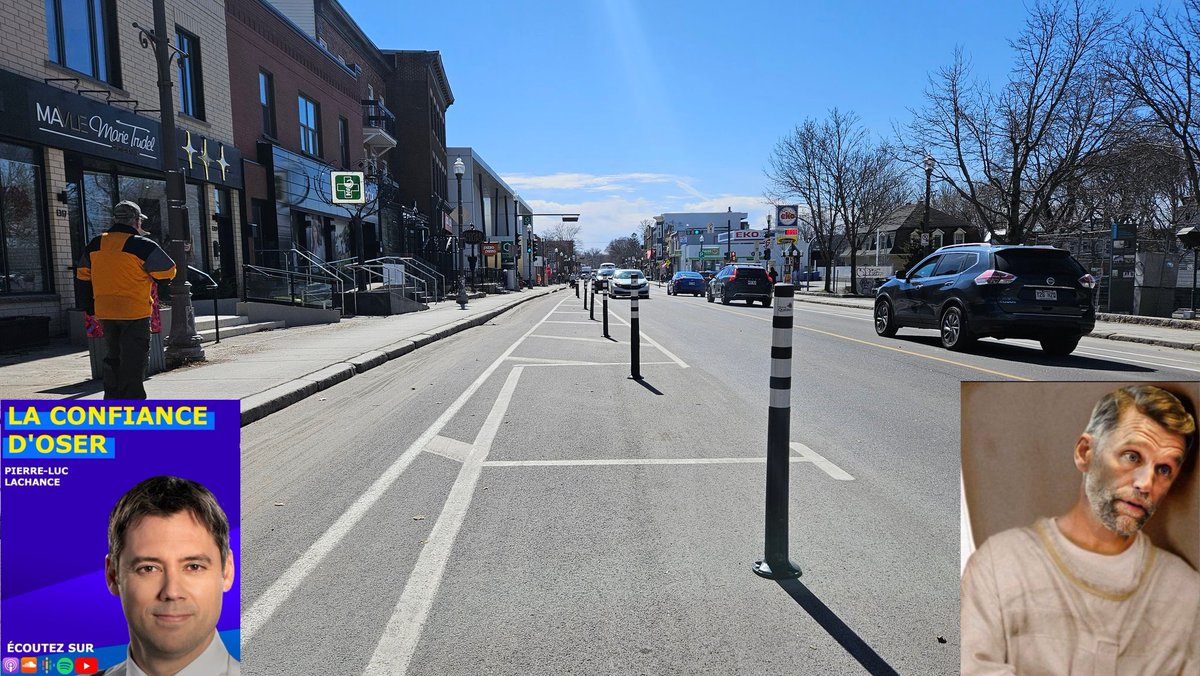 Ville de Québec: les bollards sont plantés dans les cases de stationnement.