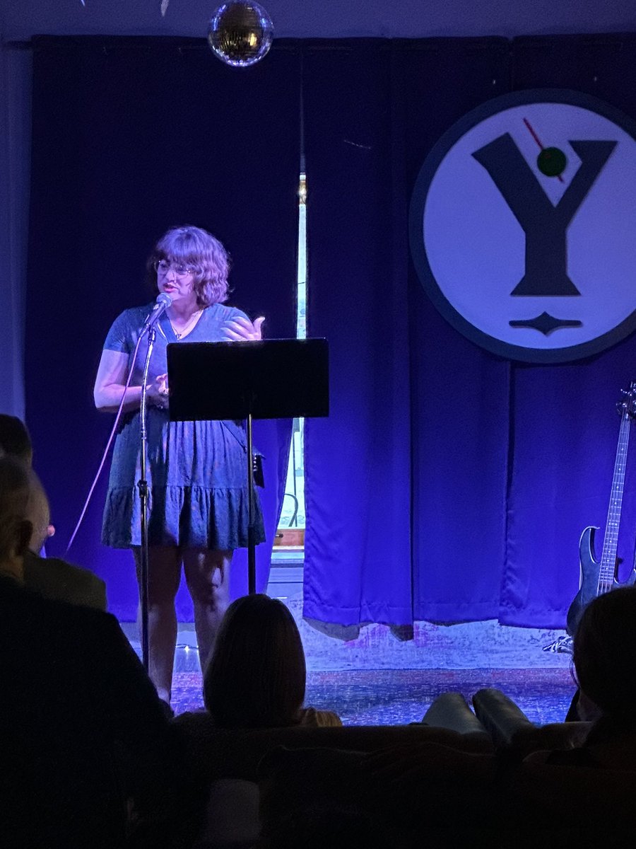 .@NataniaBarron telling a thrilling tale next here at #YonderBar’s first #NoirAtTheBar of 2024