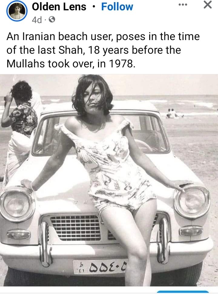 Women in Iran BEFORE religious fanatics took over and forced their ways on the population.....just sayin'.