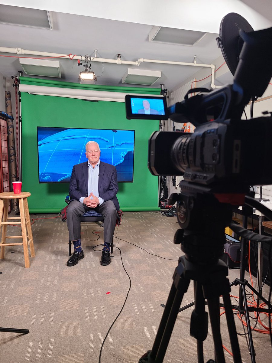 Sneak peek at President Jones preparing for another @CNN interview with @andersoncooper tonight! @DsonMedia