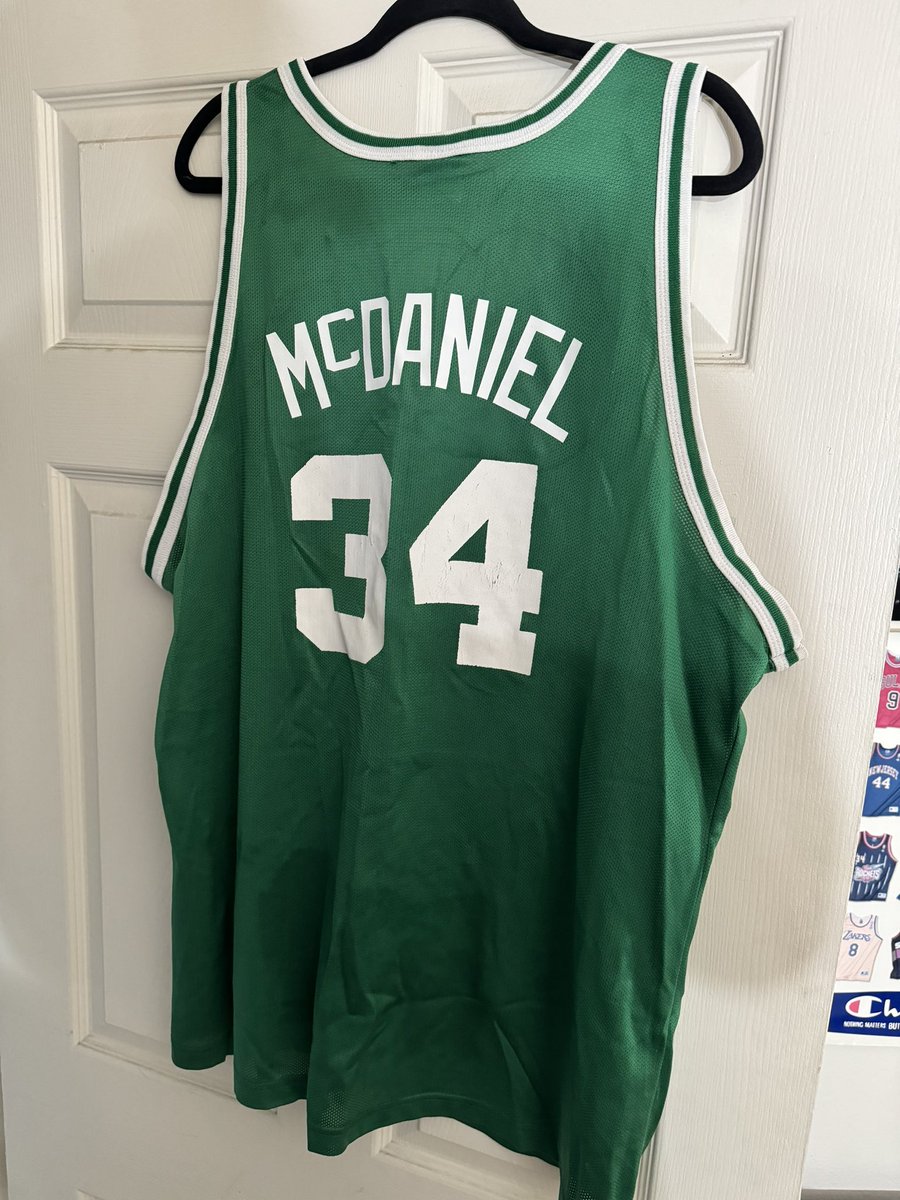 Shakabrodie's tweet photo. @sdonoghue48 @hoopstergram So my friend Marlon has a solution to remove names and numbers from Champion jerseys, and then he can print whatever name/numbers. So I’ll find whatever jersey I can on the cheap to get a bunch of players who never had jerseys made. https://t.co/Hzc8Eyrxnr