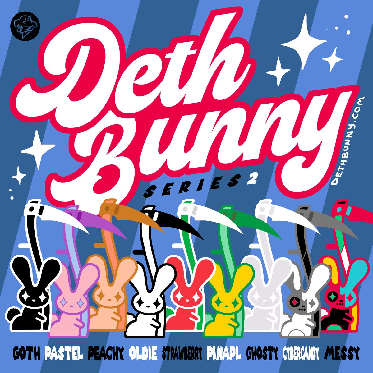 DETH BUNNY SERIES 2 #EnamelPins coming SOON! NINE new DETH BUNNY designs coming this spring from #COASTALVANIA!! 💀🐰 DethBunny.com