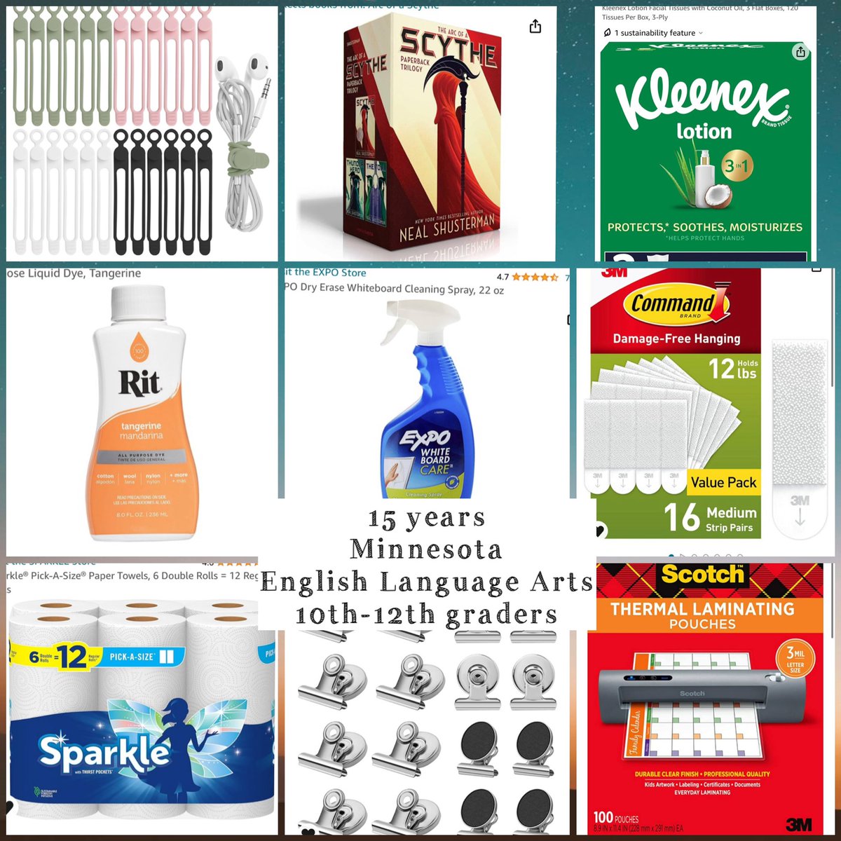 @techmidschteach I would appreciate any donations that would help out my MN HS ELA classroom. 👉amazon.com/hz/wishlist/ls… 💕Any reposting or sprinkling would be greatly appreciated.💕 #clearthelist