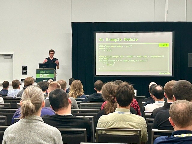 ZephyrIoT's tweet image. We saved the best for last at #ZephyrDevSummit! @GoliothOfficial's @hasheddan talks all things Wasm - how, when and why you should (or shouldn’t) run Wasm on @ZephyrIoT. Watch the livestream: hubs.la/Q02tq7z50 #EmbeddedOSsummit #ZephyrRTOS