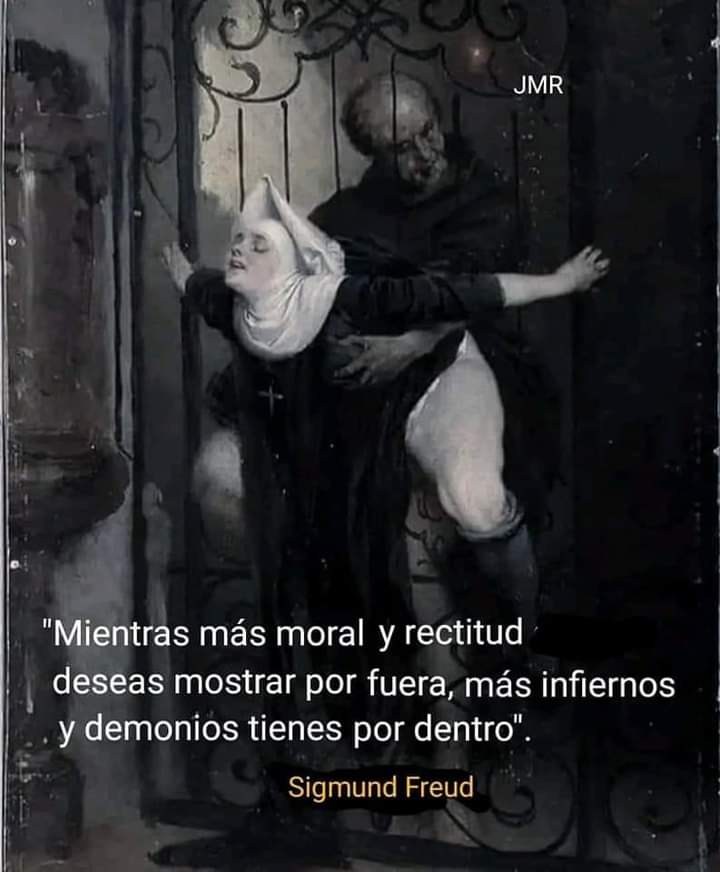 Entre más mojigatos más sombra...es casi ley no escrita.
