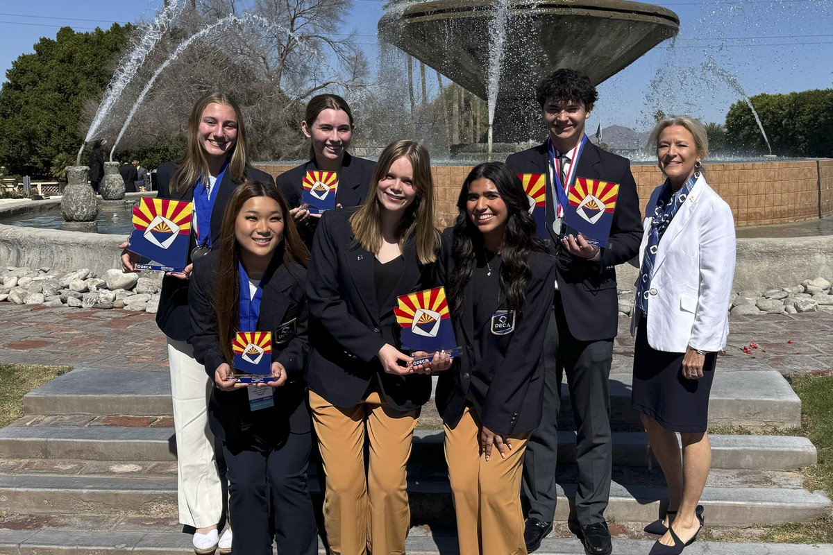 pvschools's tweet photo. Congratulations to the Pinnacle High School and Horizon High School DECA students who dominated at the state conference and are now officially AZDECA State Champions! #PVSchools #PVExcellence https://t.co/oCSFRaU1o7