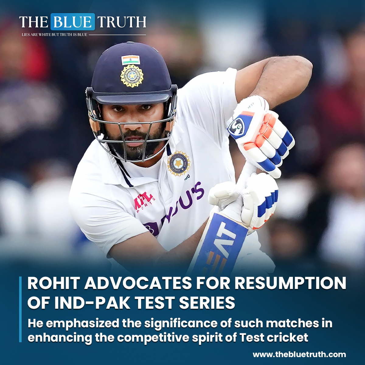 Indian cricket team captain Rohit Sharma has voiced his enthusiasm for the revival of Test cricket encounters between India and Pakistan.
#RohitSharma #IndoPak #Cricket #TestSeries #SportsDiplomacy #tbt #TheBlueTruth
