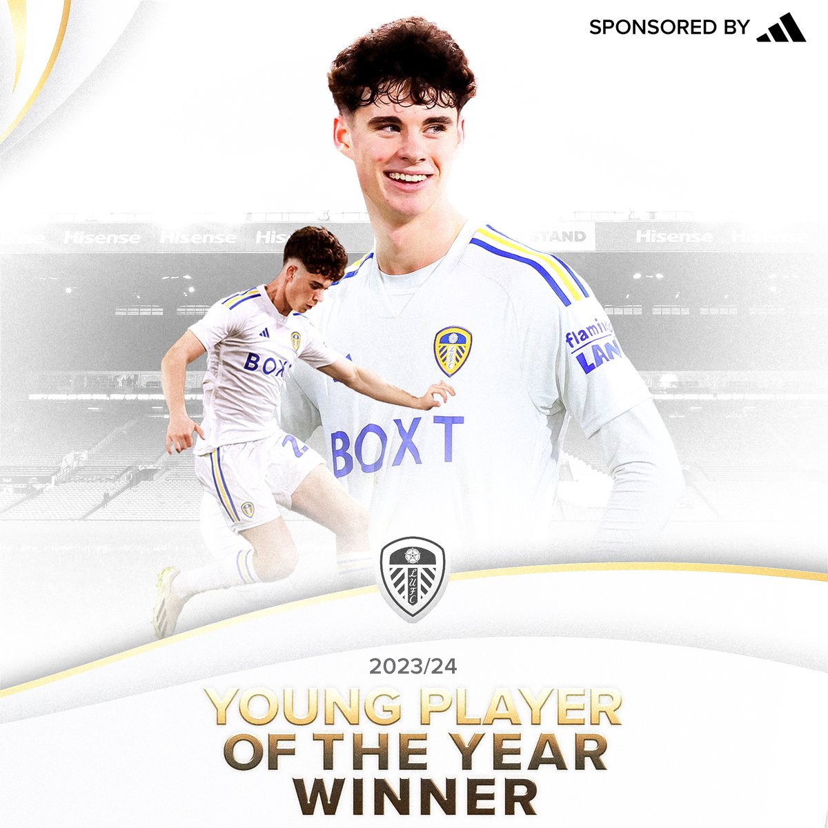 🏆 Your 23/24 Young Player of the Year, sponsored by @adidasfootball, is Archie Gray!