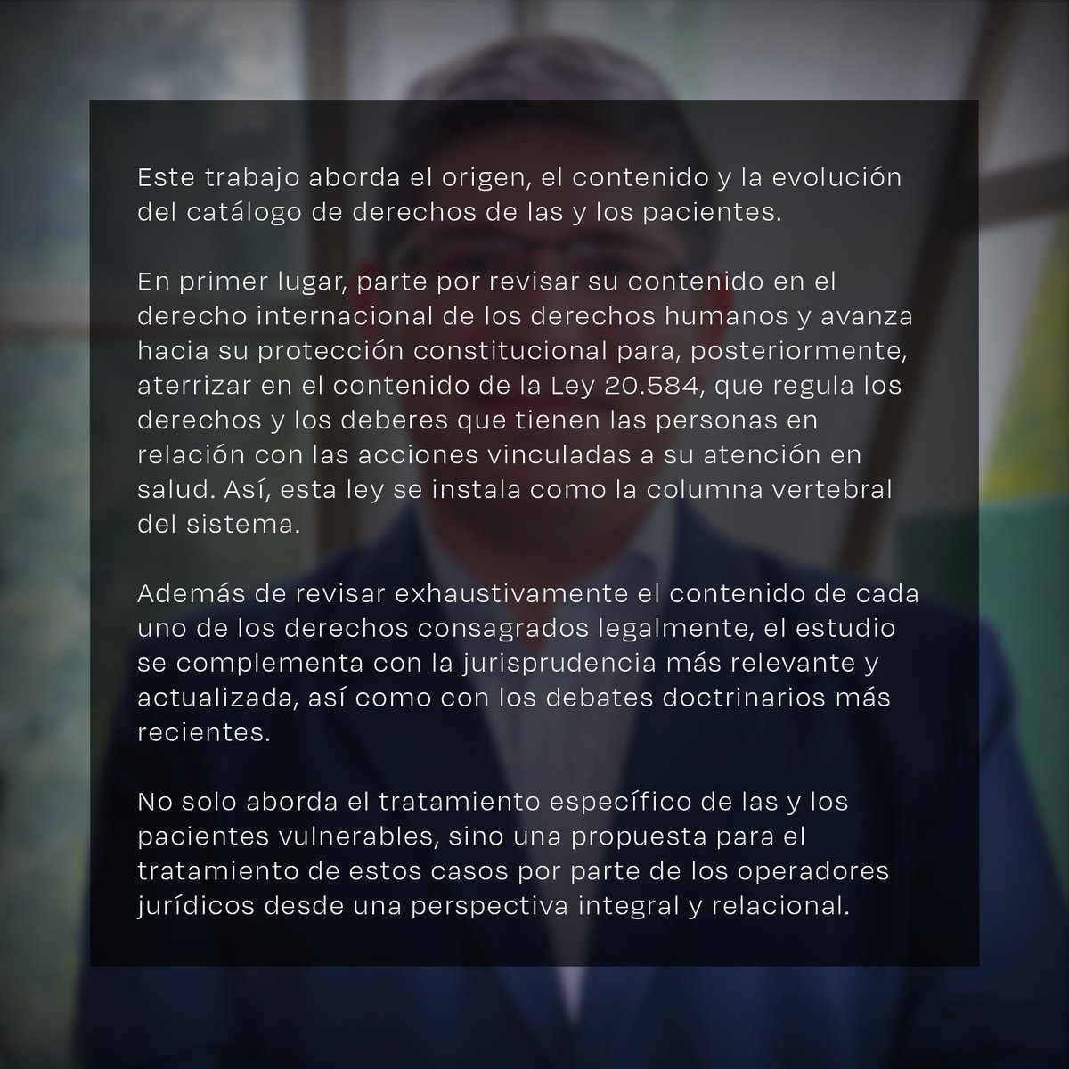 derechoudd_inv's tweet photo. Publicación académica “Derechos de las y los pacientes” del académico Renzo Munita, junto a Angela Arenas Massa, Carolina Riveros Ferrada y Edison Calahorrano (editor).

Revisa la publicación académica 👇🏻
https://t.co/NUForoZNzH https://t.co/jjJfvnhBjP