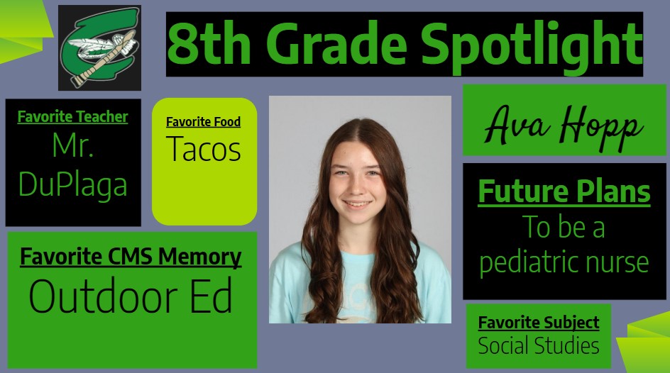 Mrs_Zietlow's tweet photo. 8th Grade Spotlight
#gr8raiders #OnceARaider
@raidermiddle @cms_mrgordon @mrduplaga_cms @lcasecms https://t.co/rUpf3XnqK8