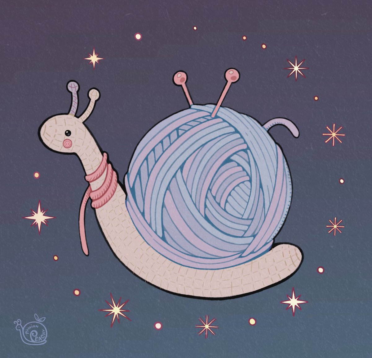 crochet snail 🧶