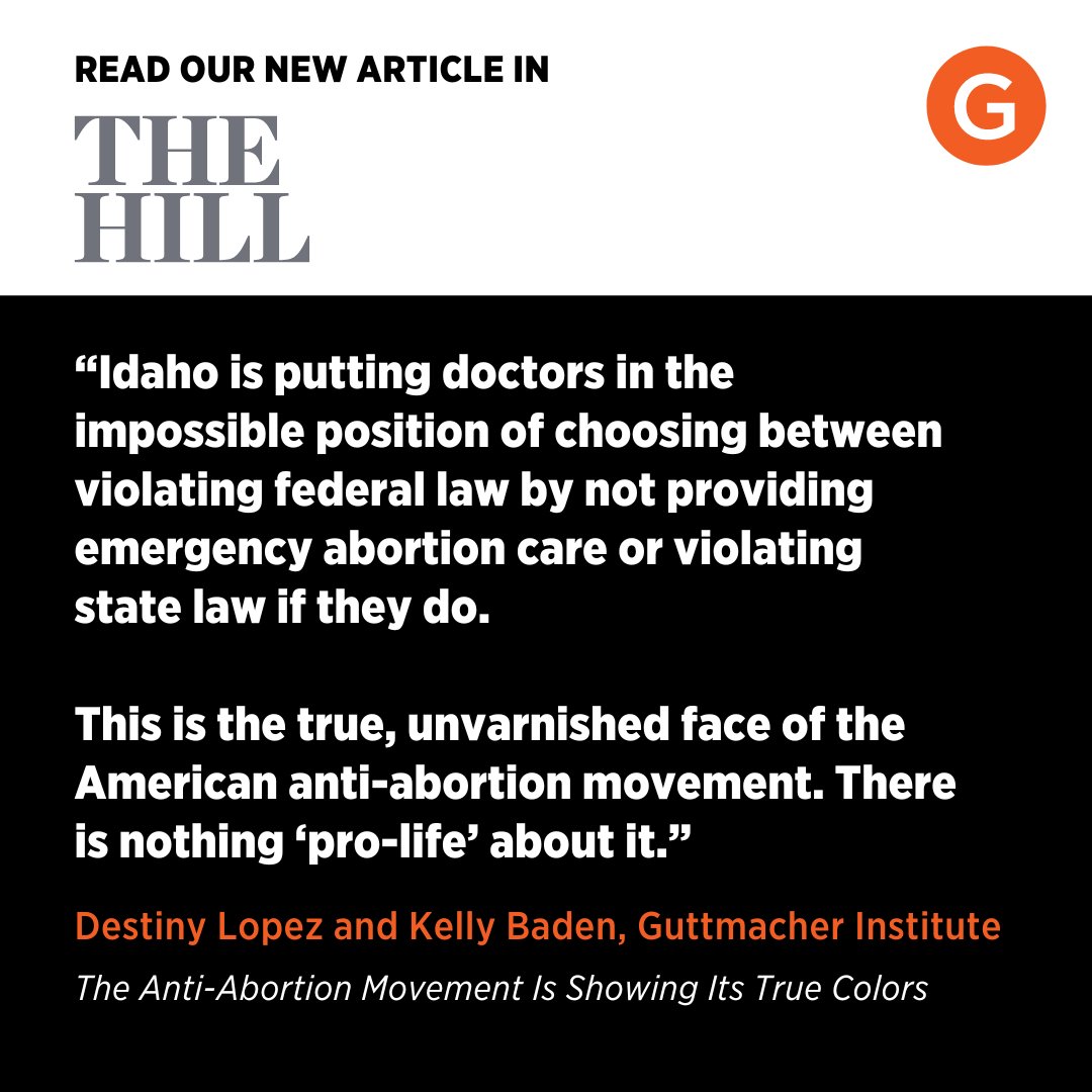 Our new op-ed in <a href="/TheHillOpinion/">TheHillOpinion</a> exposes the anti-abortion movement for what it truly is, and spoiler, there's nothing "pro-life" about it.

Our Acting Co-CEO Destiny Lopez and VP for Public Policy <a href="/KellyBaden/">Kelly Baden</a> break it down:

thehill.com/opinion/judici…