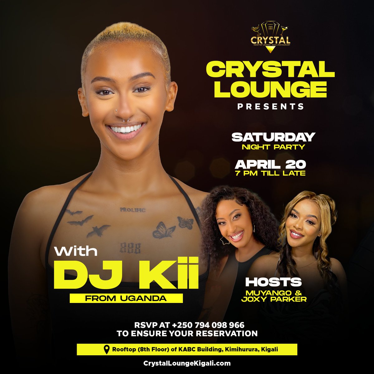 CRYSTAL LOUNGE KIGALI tweet media