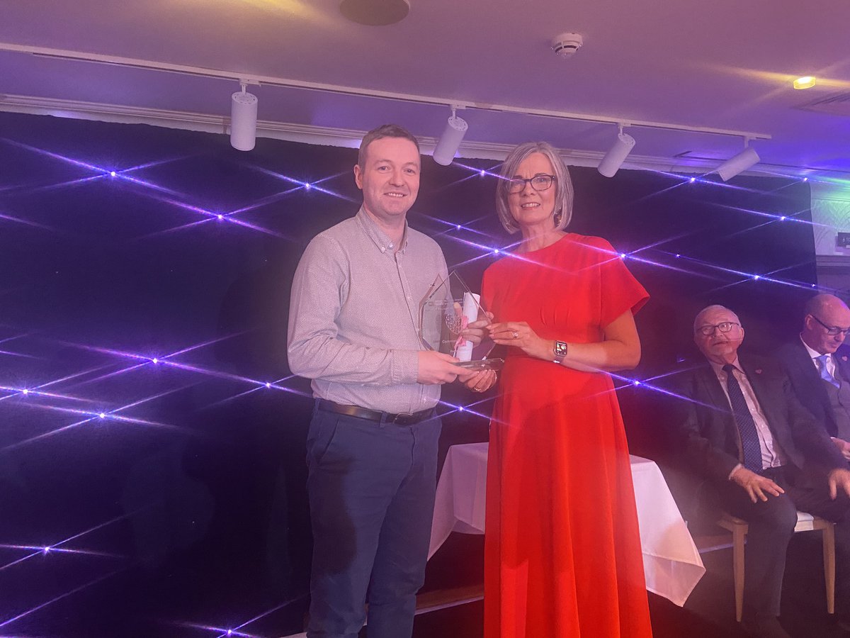 Congratulations to Carmel O’Kane (collected by Brenda McCabe) and Kevin Leonard who are our winners of the Community Champion of the Year award #WTStaffAwards24