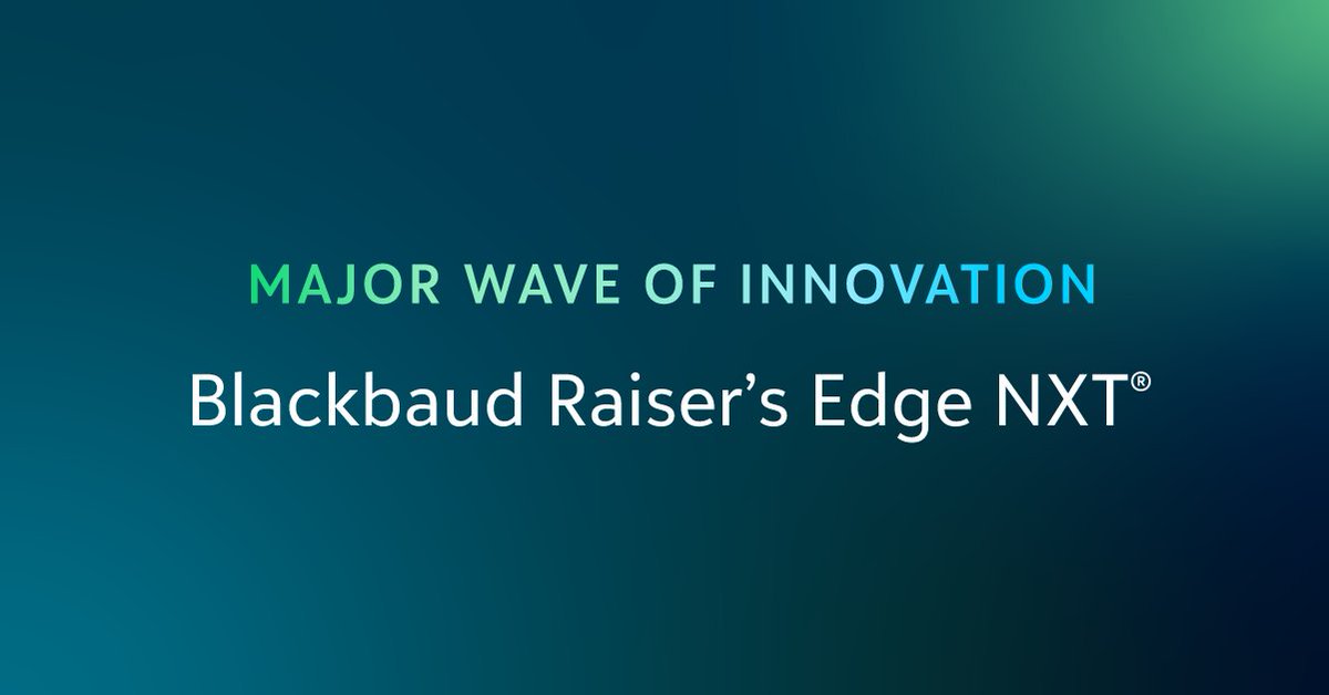 Powerful new fundraising AI. A streamlined user experience. Personalized productivity dashboards. Top-performing donation forms. It’s all coming to Raiser’s Edge NXT at no extra cost. 🤩 See how we’re transforming the future of fundraising: blkb.co/3Jv4XNj