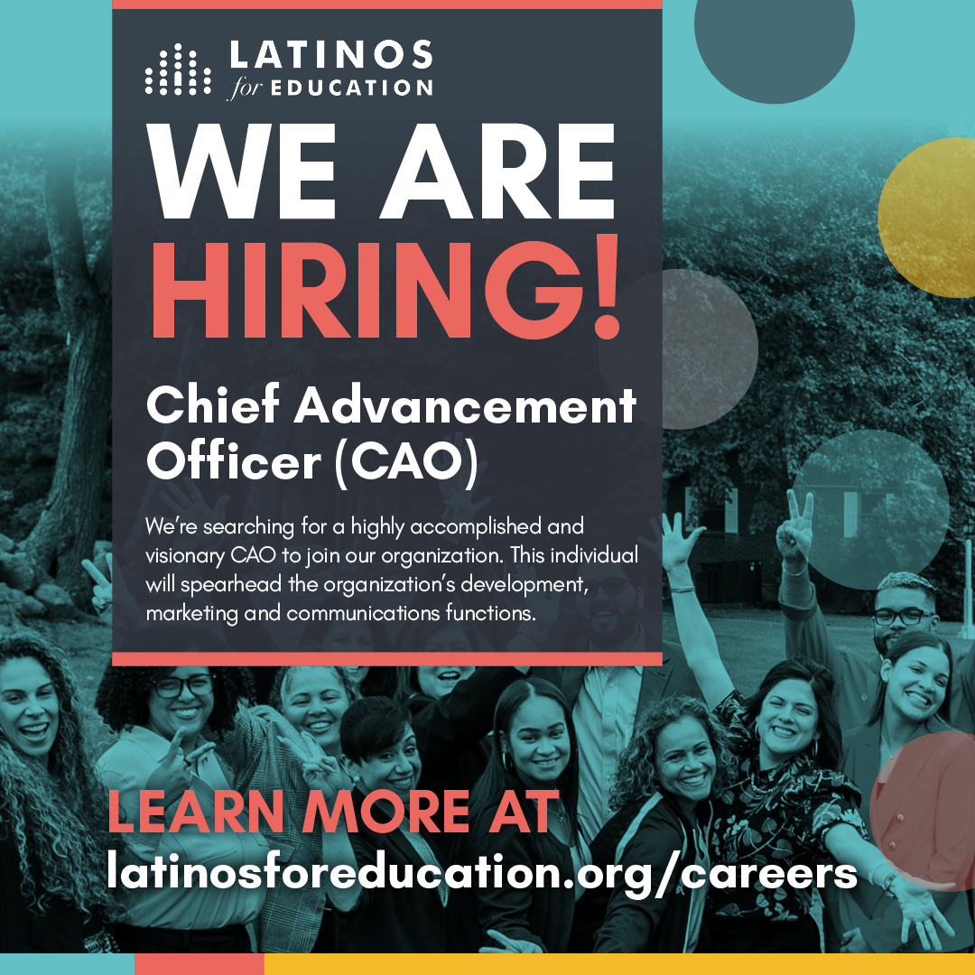 Join our familia! If you're passionate about transforming outcomes for Latino students and their families, this might be the opportunity for you. Learn more and apply today: hubs.la/Q02tmJT_0 #Hiring #ConGanasWeCan