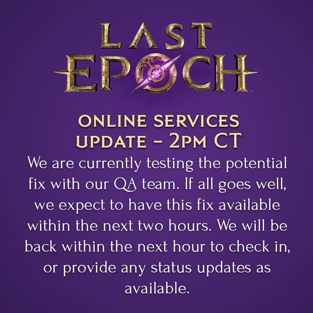 ⚠️Update - 2 PM CT⚠️ We are currently testing the potential fix with our QA team. If all goes well, we expect to have this fix available within the next two hours. We will be back within the next hour to check in, or provide any status updates as available.