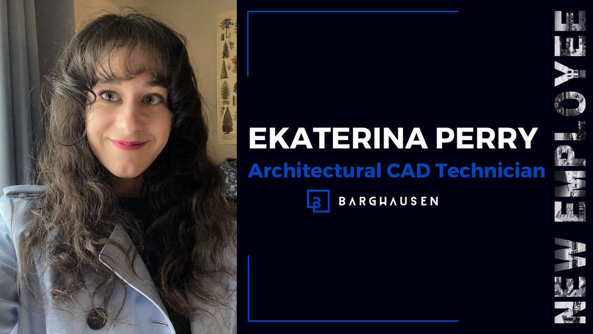 We are thrilled to have Ekaterina Perry join us at Barghausen! 🎉 

#Barghausen | #civilengineers | #creativesolutions | #newhire